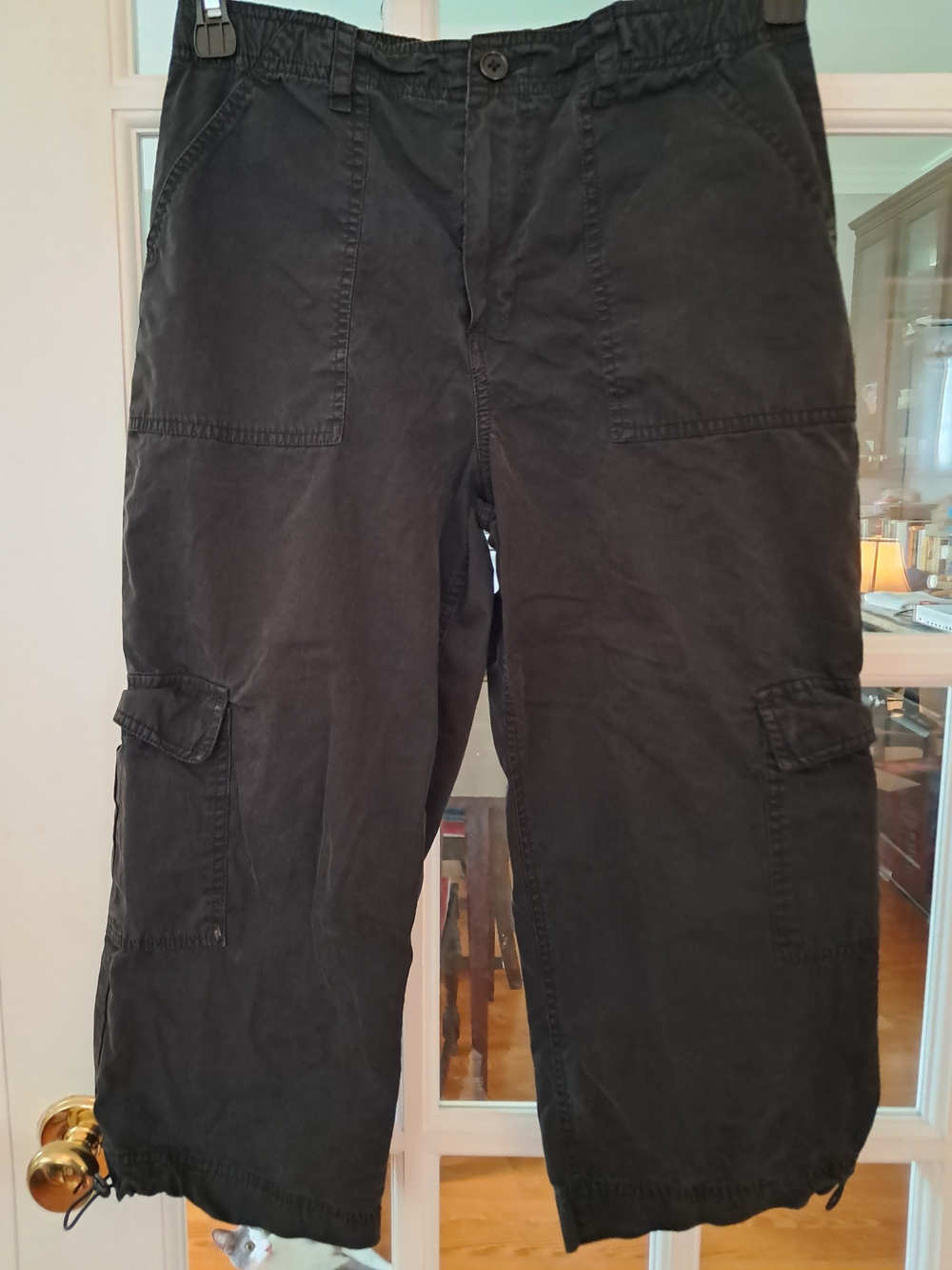 Cherokee Black Cargo Pants with Utility Pockets